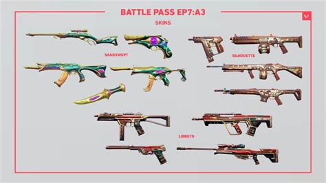 All VALORANT Episode 8 Act 3 Battle Pass Skins。